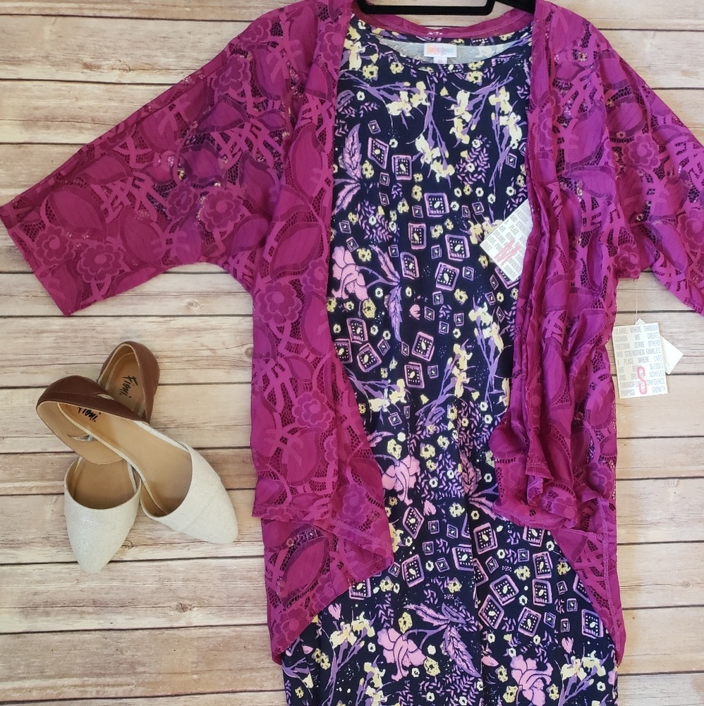 LuLaRoe Julia and Lindsay Kimono